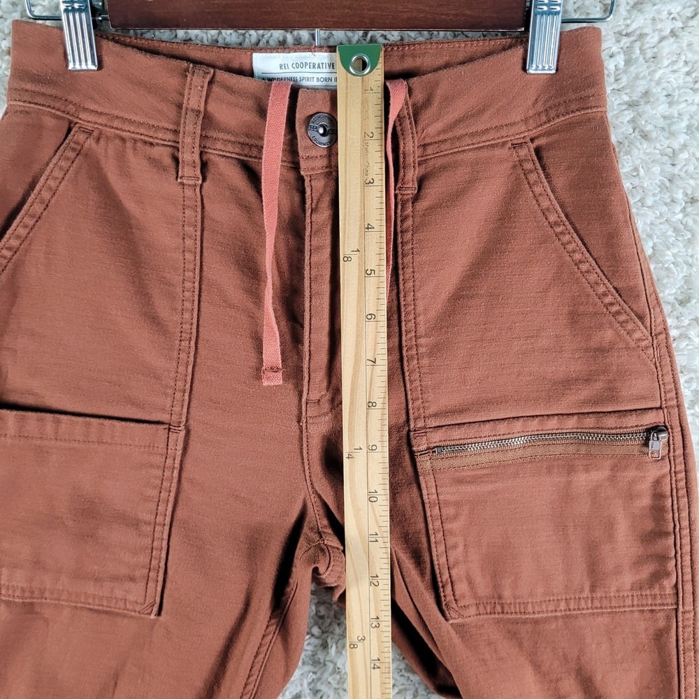 REI Co-op Wallace Lake Jogger Pants Womens 0 Rust Brown Excellent Hiking Outdoor - Picture 7 of 14